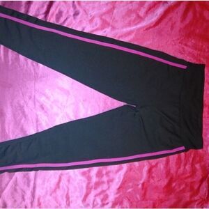 Series 8 black and hot pink fitness pants , M